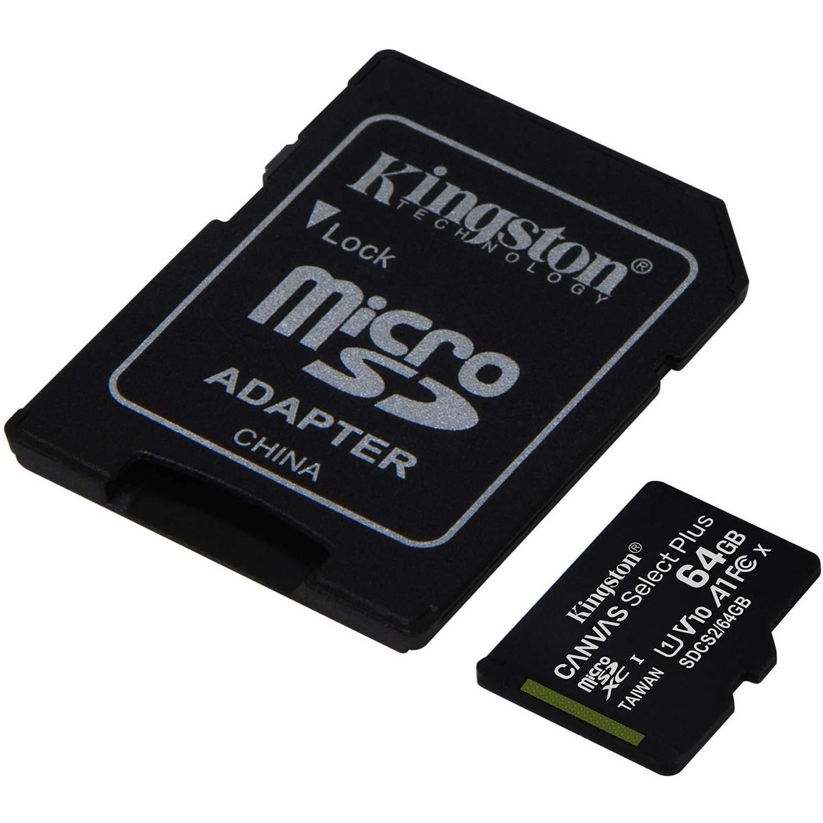 MICROSD KINGSTON 64GB C/ADAP CLASE 10 UHS-I (U1) 100MB/S CAN
